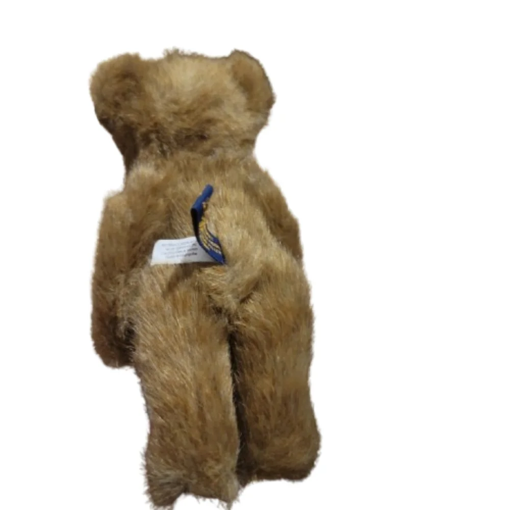 Boyds bear brown Teddy Bear with Plaid Pillow